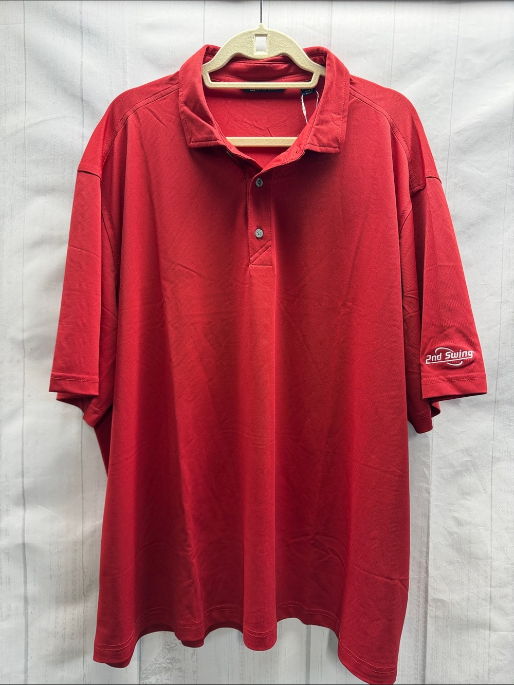 Cutter & Buck NWT Red Short Sleeve 2nd Swing Golf Polo Shirt Size XXXL